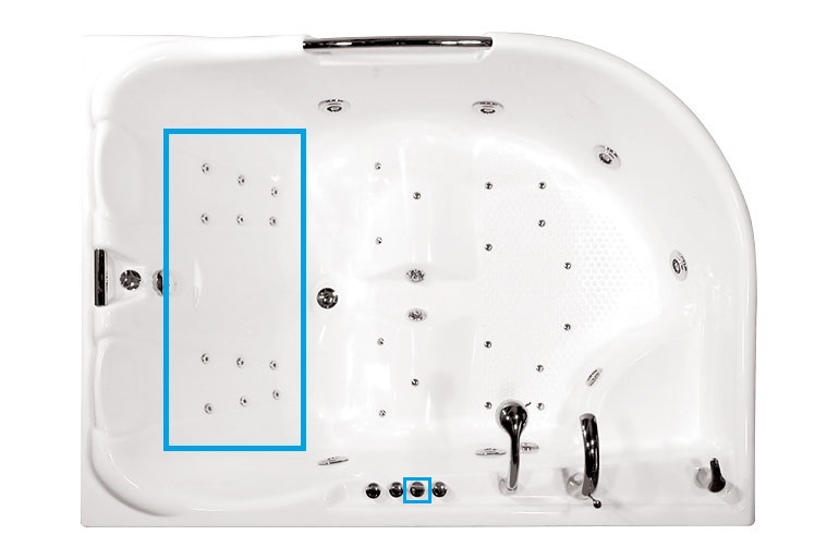 Спинной двухсторонний массаж 2 XXL с двигателем